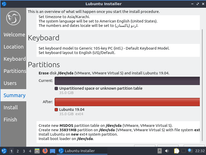 Install Lubuntu on VMware on Windows 10