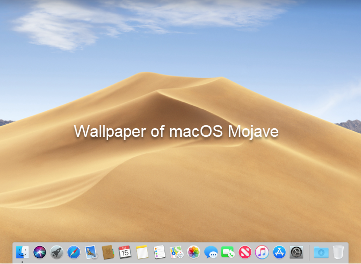 wallpaper of macOS Mojave