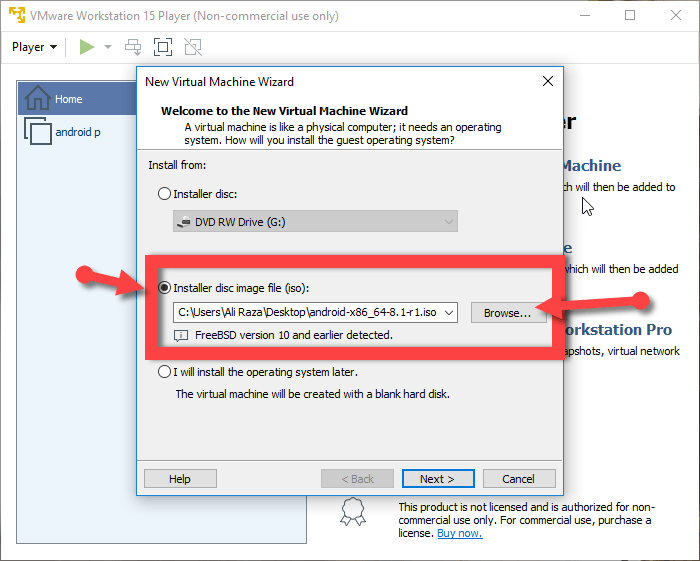 How to Install Android P on Vmware on Windows 10