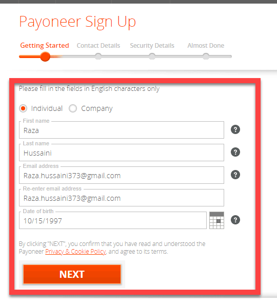 How To Make Payoneer Account in Pakistan