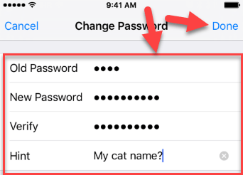 Reset Forgotten Notes App Password