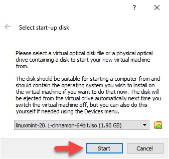Install Linux Mint on VirtualBox