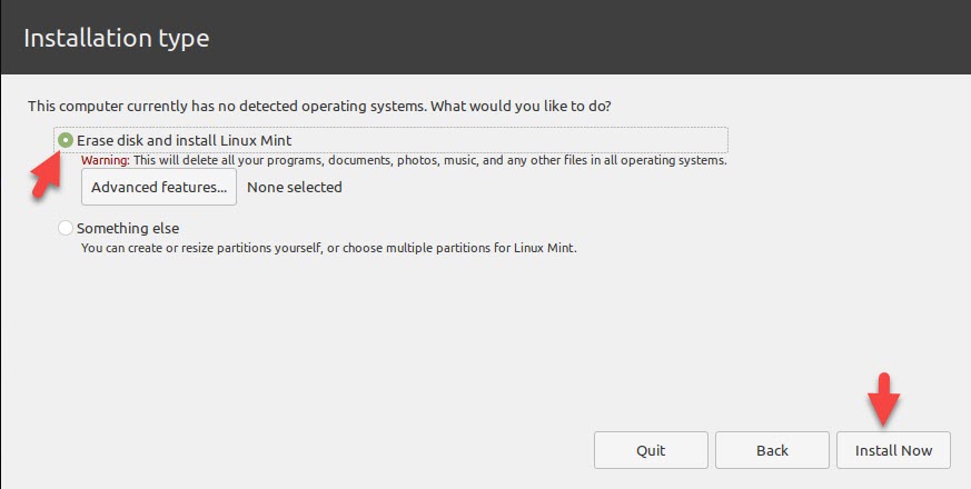 Install Linux Mint on VMware
