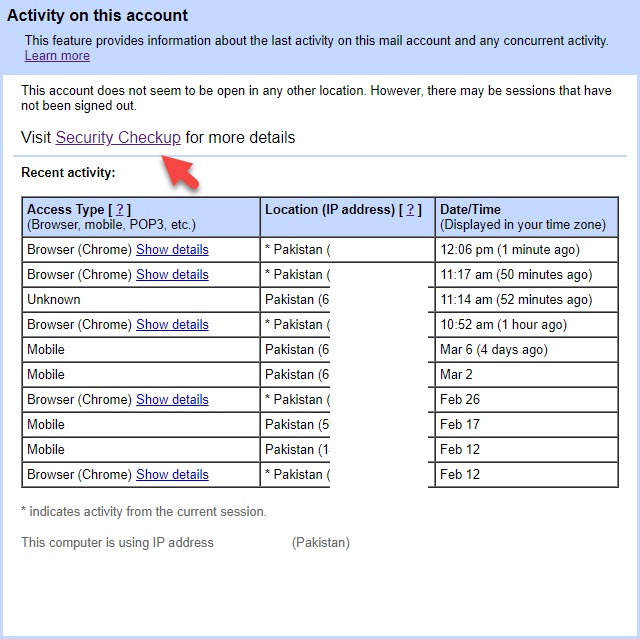 Check If Someone Else is Using Your Gmail Account