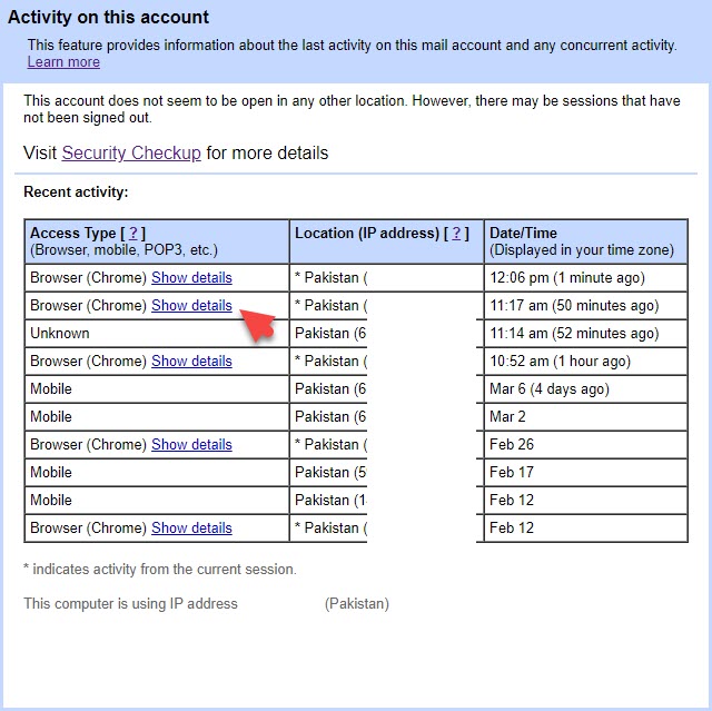 Check If Someone Else is Using Your Gmail Account
