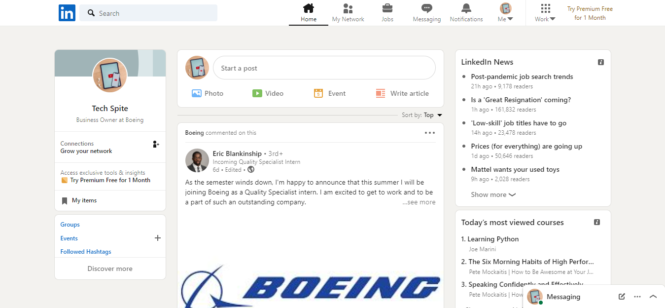 Create a LinkedIn Account