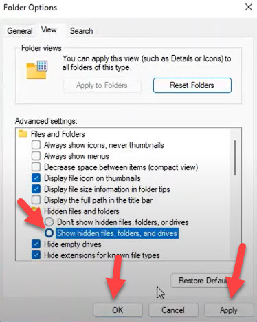 Hide Files, Folders, and Drives in Windows 11