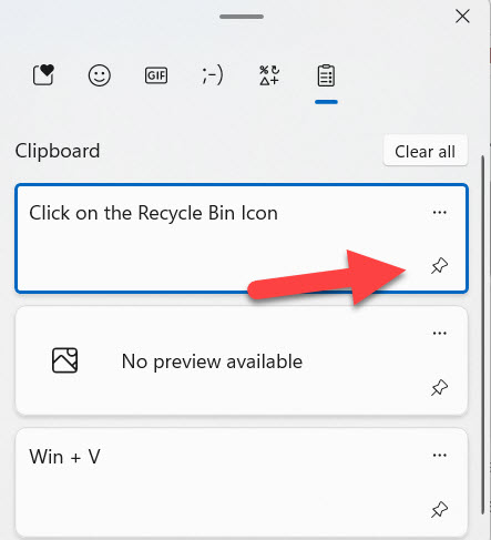 Enable and Use Clipboard in Windows 11
