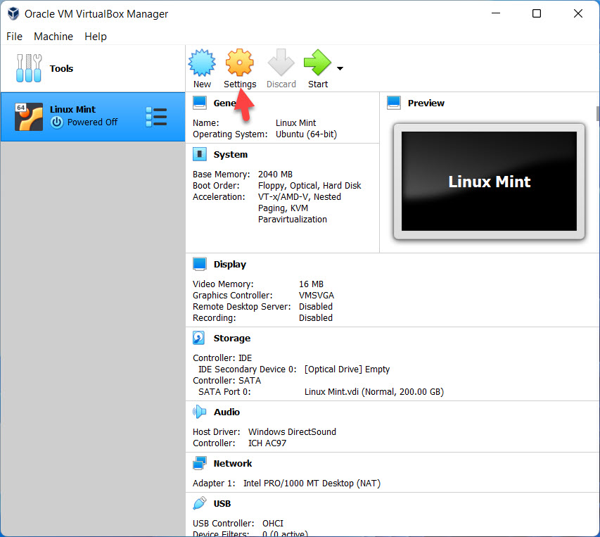 Install Linux Mint in Windows 11