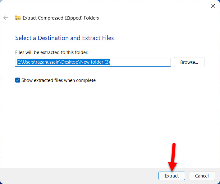 Zip and Unzip Files or Folders on Windows 11