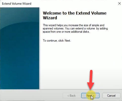 Extend C Drive in Windows 11