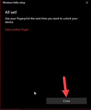 Login to Windows 11 With Fingerprint
