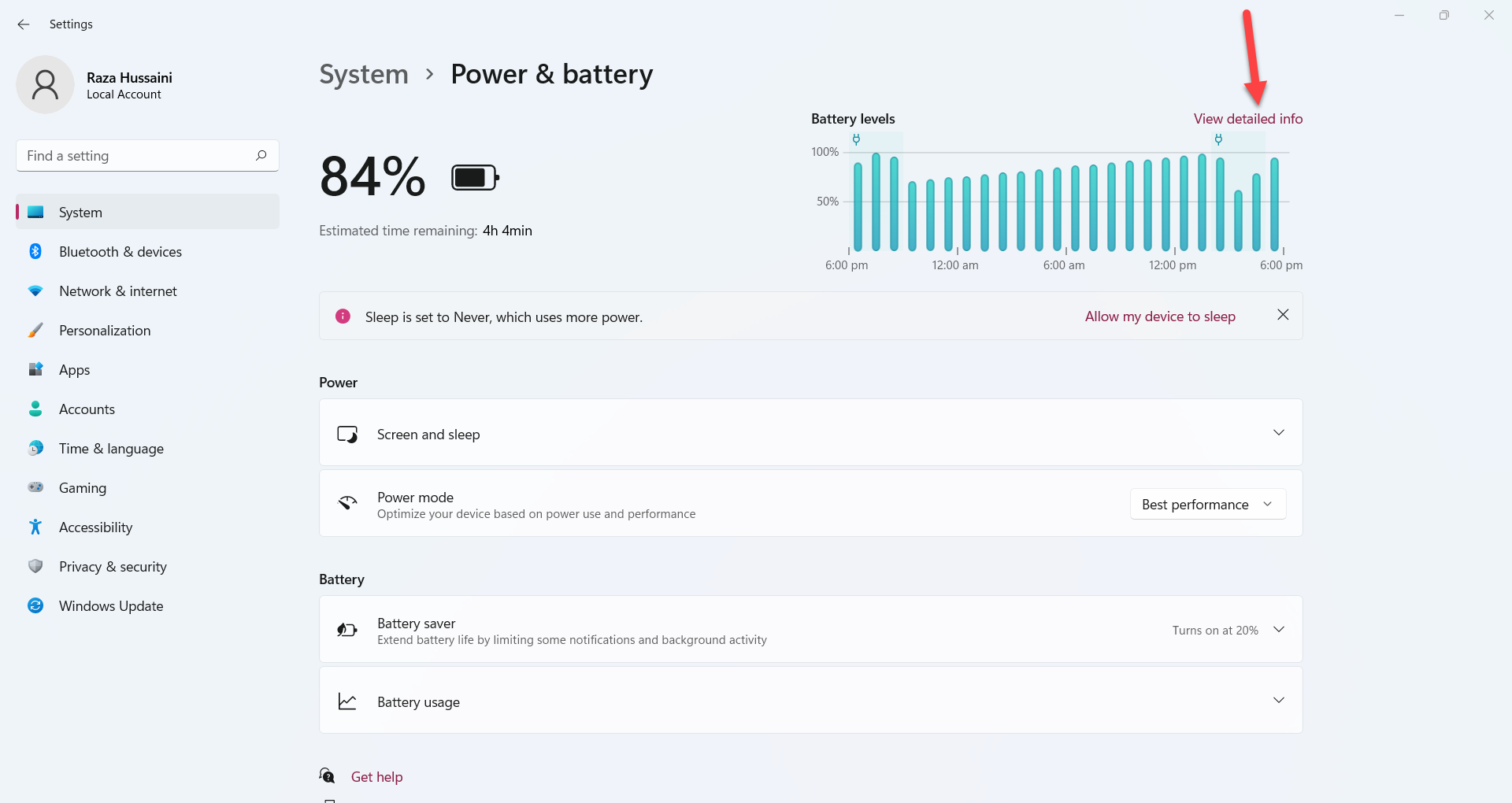 Check Laptop Battery Health in Windows 11