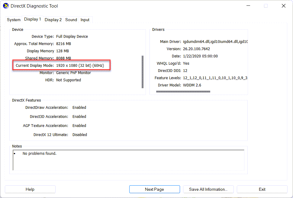 Check Laptop Refresh Rate in Windows 11