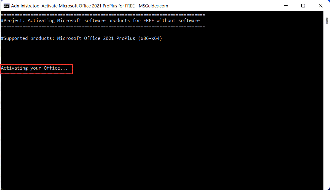 Download & Activate Office 2021