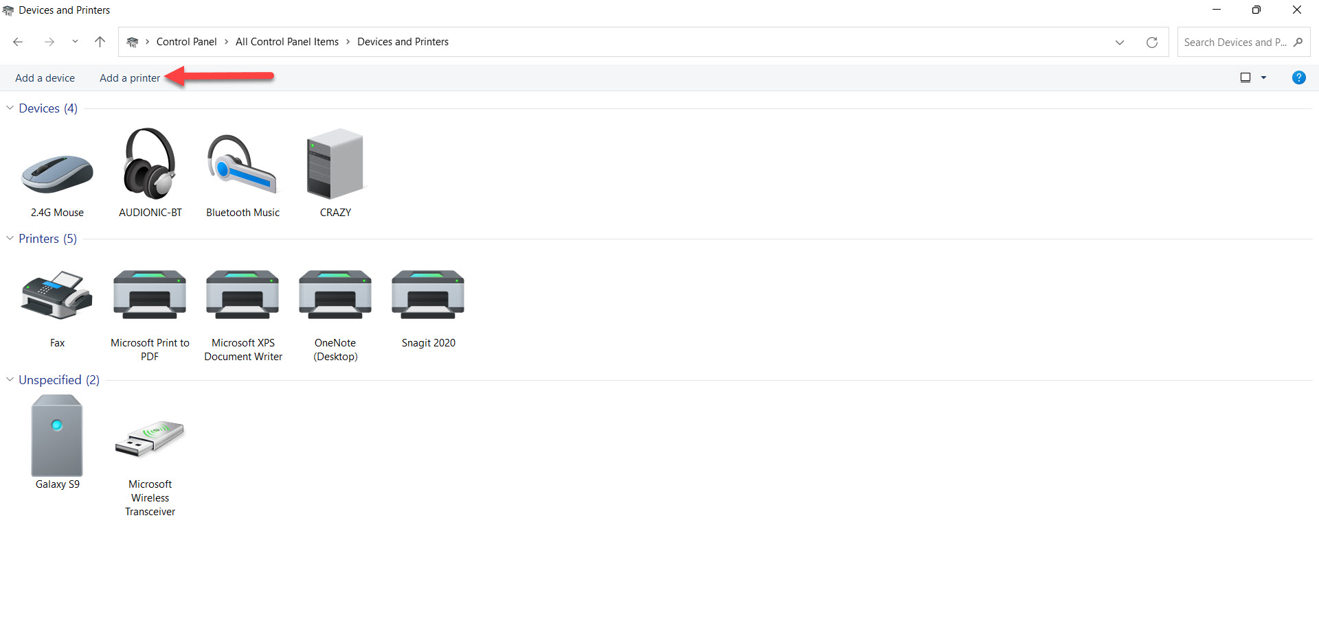 Wireless Printer in Windows 11?