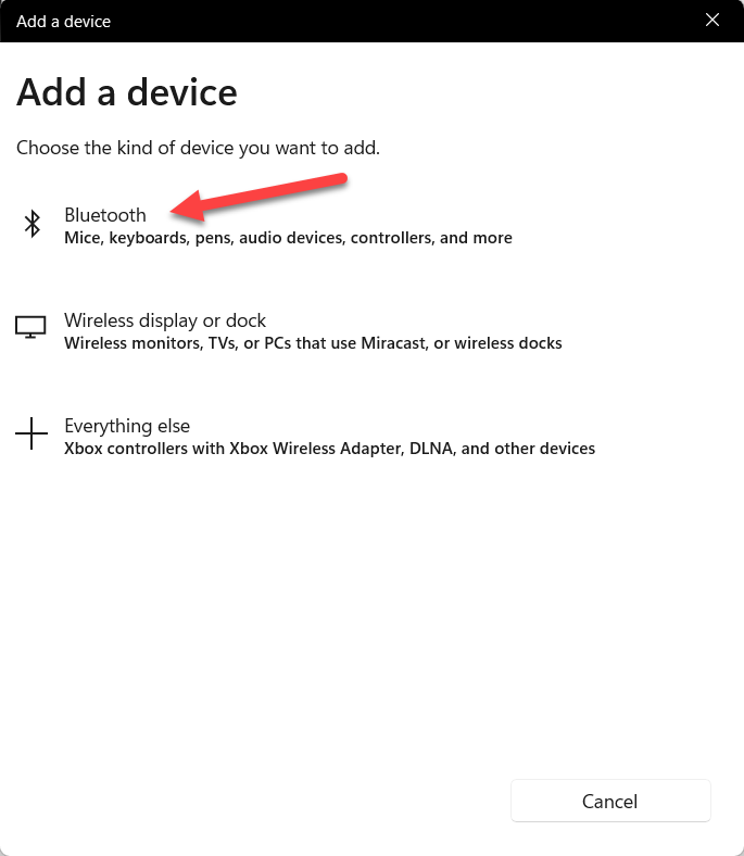 Pair AirPods Pro to a Windows 11