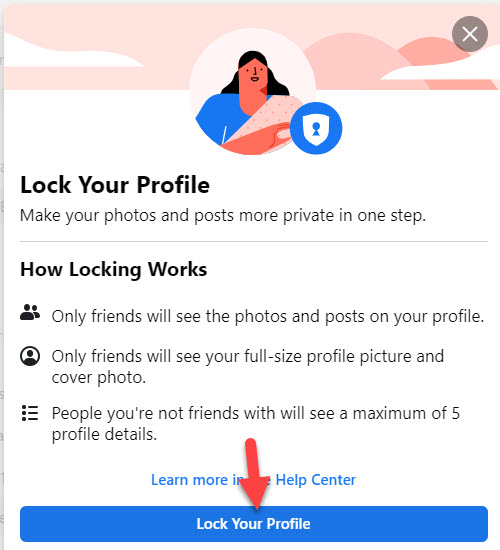 Lock Facebook Profile