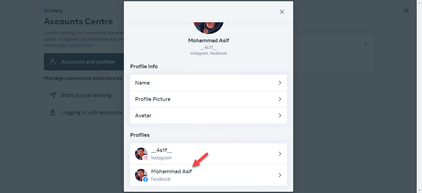 Unlink Facebook Account From Instagram