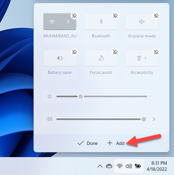 Add Windows 11 VPN to Taskbar