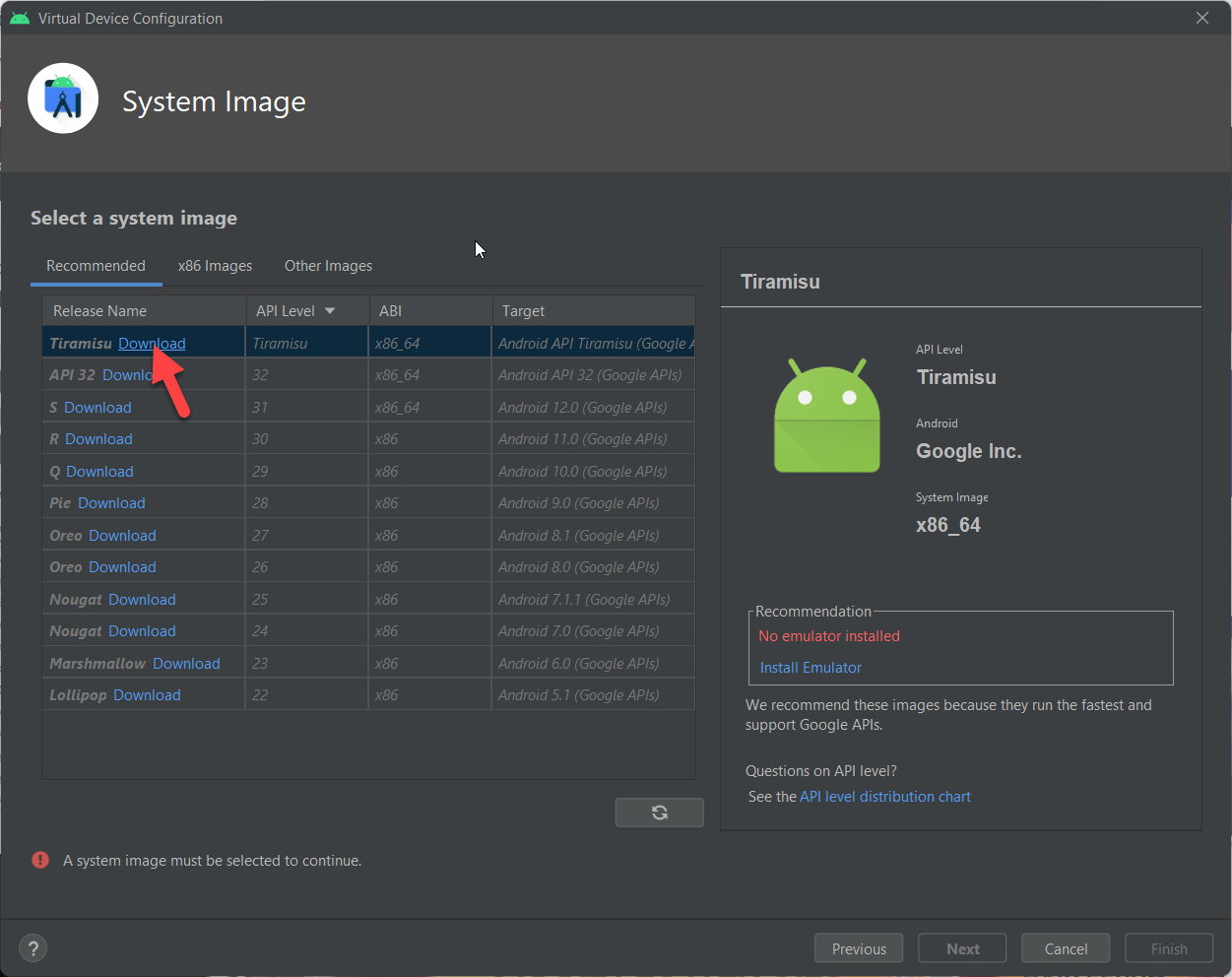 Install Android 13 on Windows PC