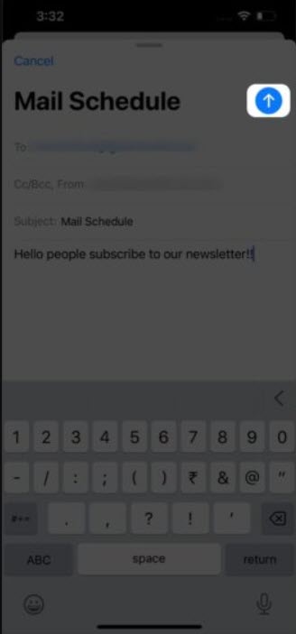 Schedule Emails on iPhone and iPad