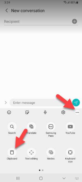 Clipboard on My Samsung Phone