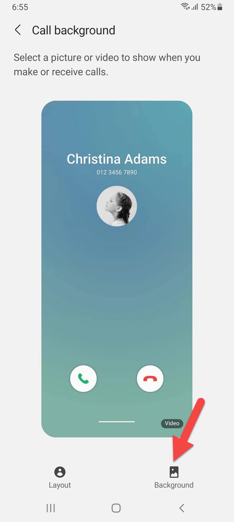 Change Call Background on Samsung Galaxy Phones