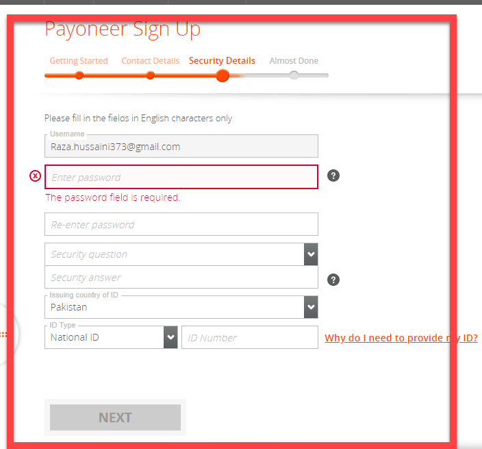How To Make Payoneer Account in Pakistan