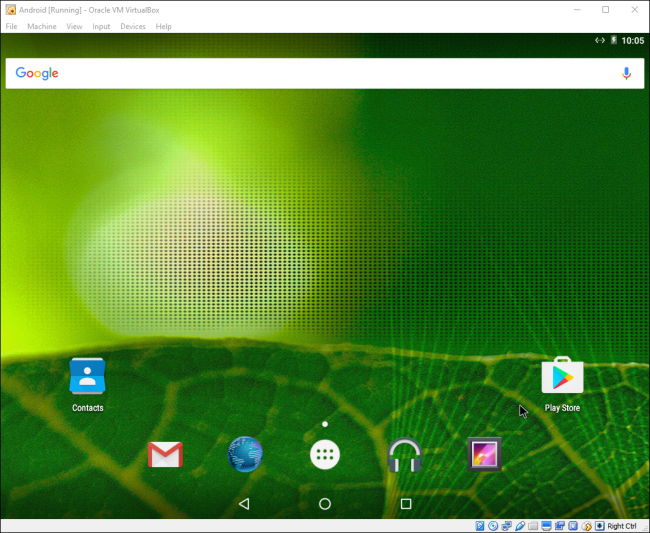 Android on VirtualBox