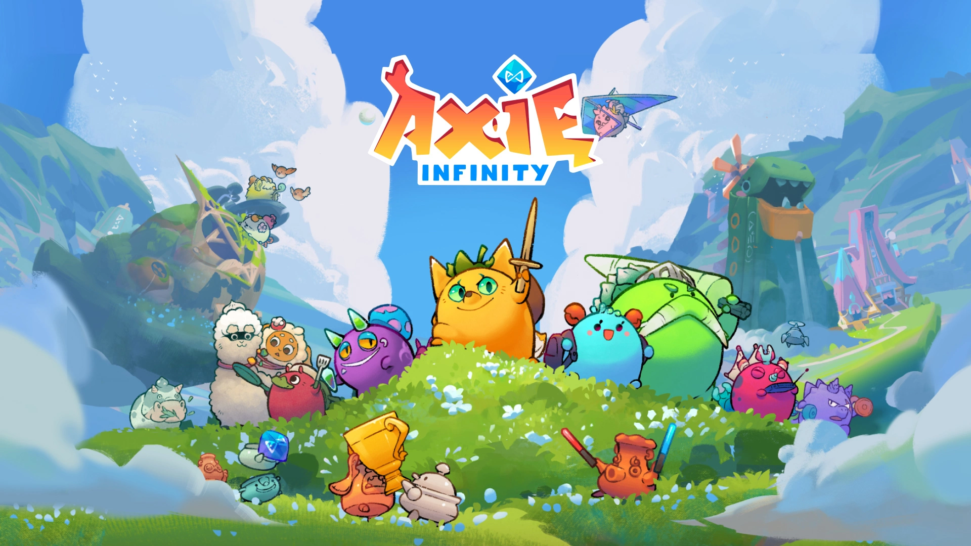 alt="A picture of Axie Infinity play to earn crypto game"