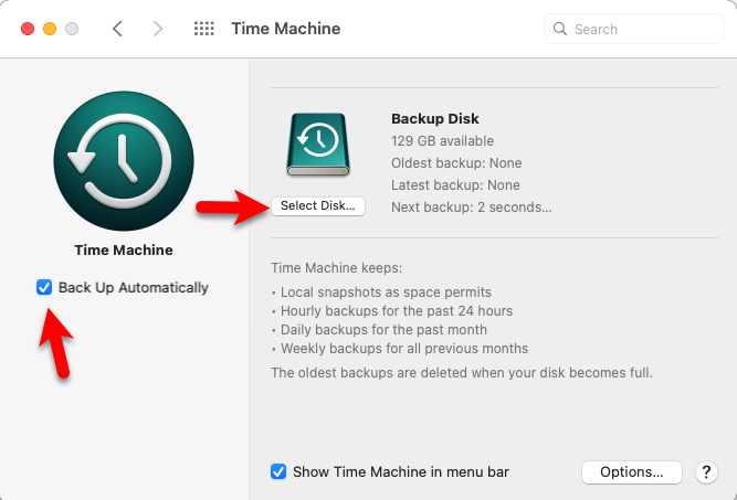 Backup Mac to an External Drive