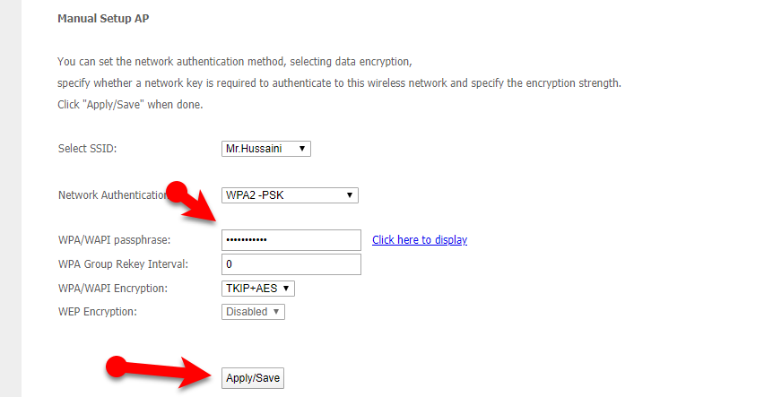 Change PTCL WIFI Password