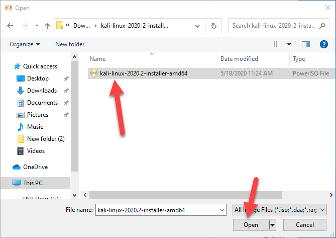 Create Bootable USB for Kali Linux