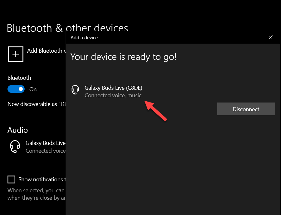 How to Connect Galaxy Buds Live to Laptop or PC in Windows 10