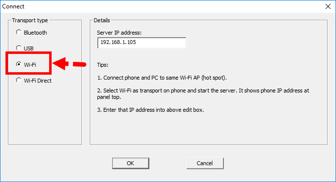 Smartphone as a Windows Microphone