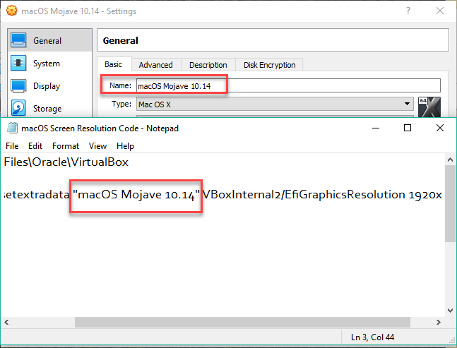 Fix macOS Mojave Screen Resolution on VirtualBox