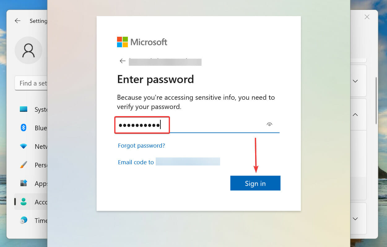 Remove PIN in Windows 11