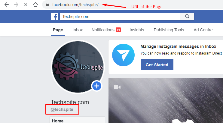 Change Facebook Page URL
