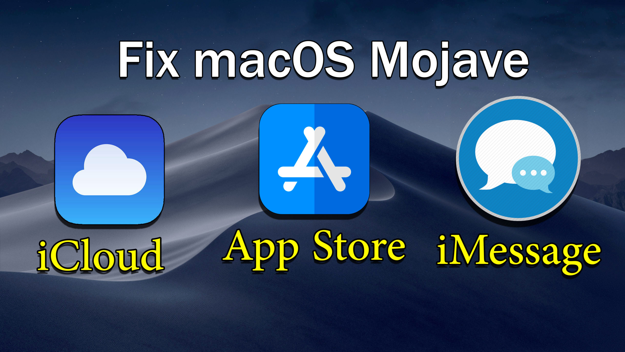 How Fix macOS Mojave iMessage, iCloud, App Store on VMware