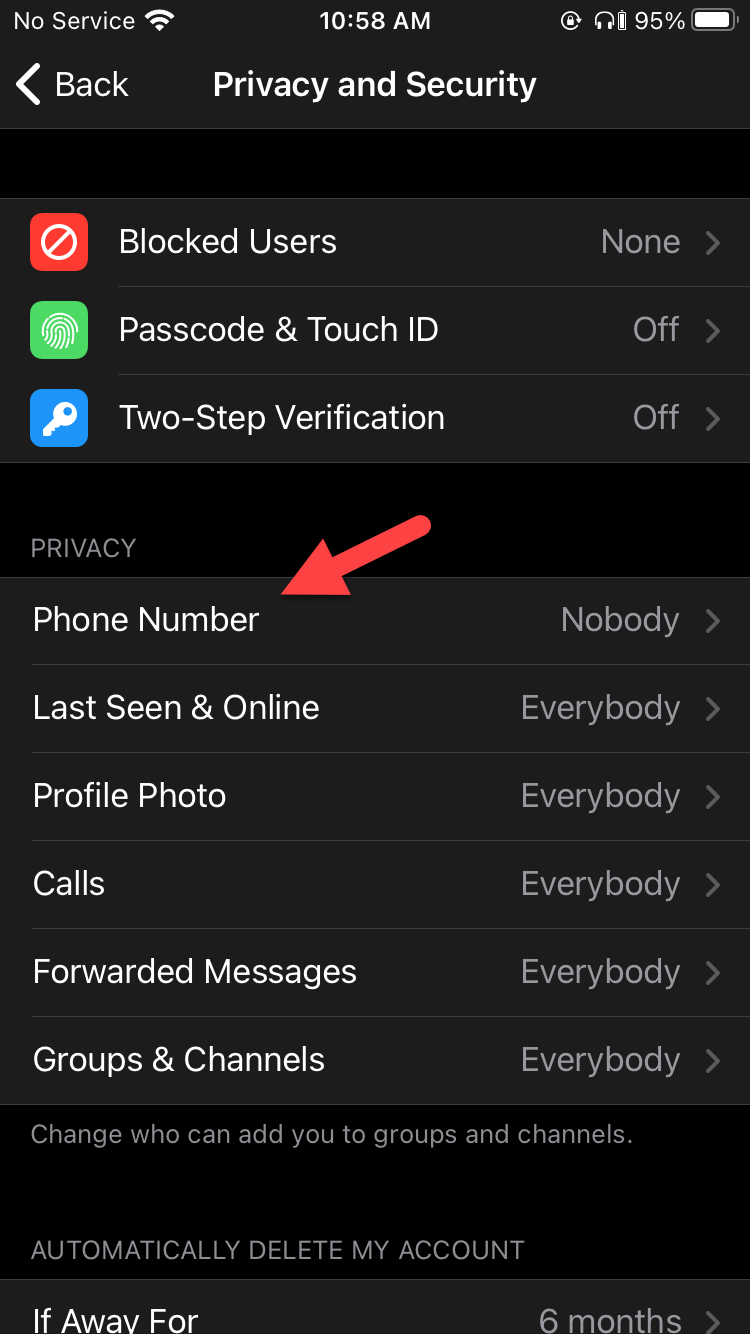 How to Hide my Phone Number on Telegram