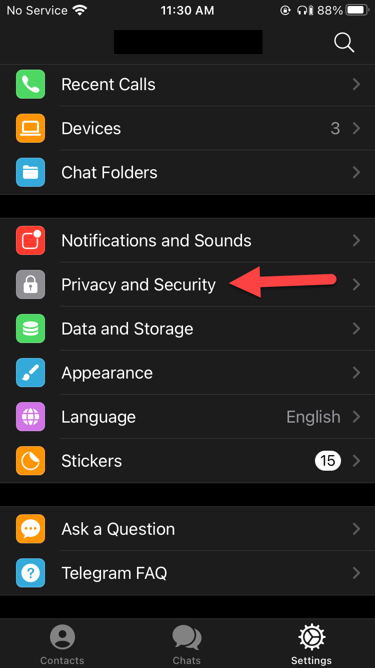 How to Hide my Phone Number on Telegram
