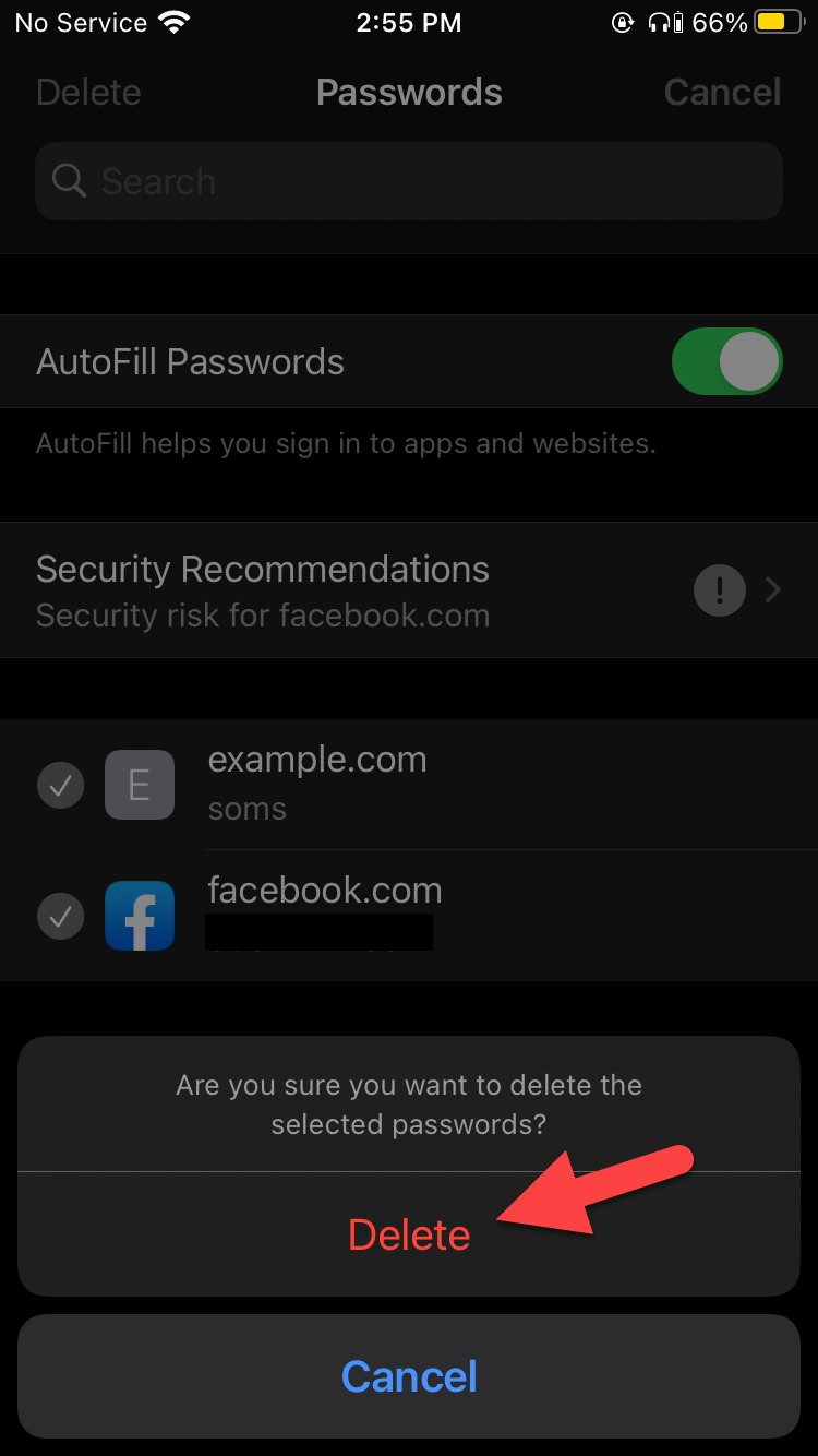 Find and Edit Saved Passwords on iPhone