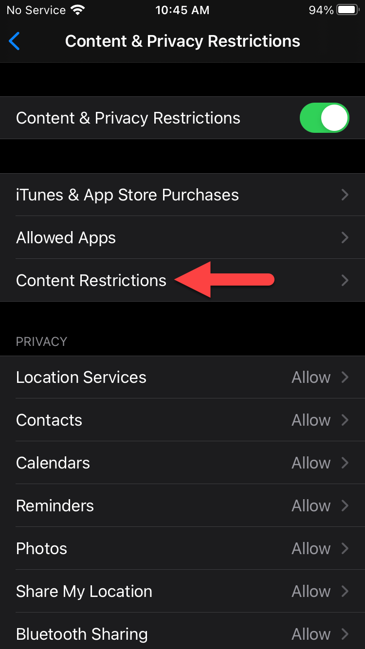 Block Website on Safari Browser