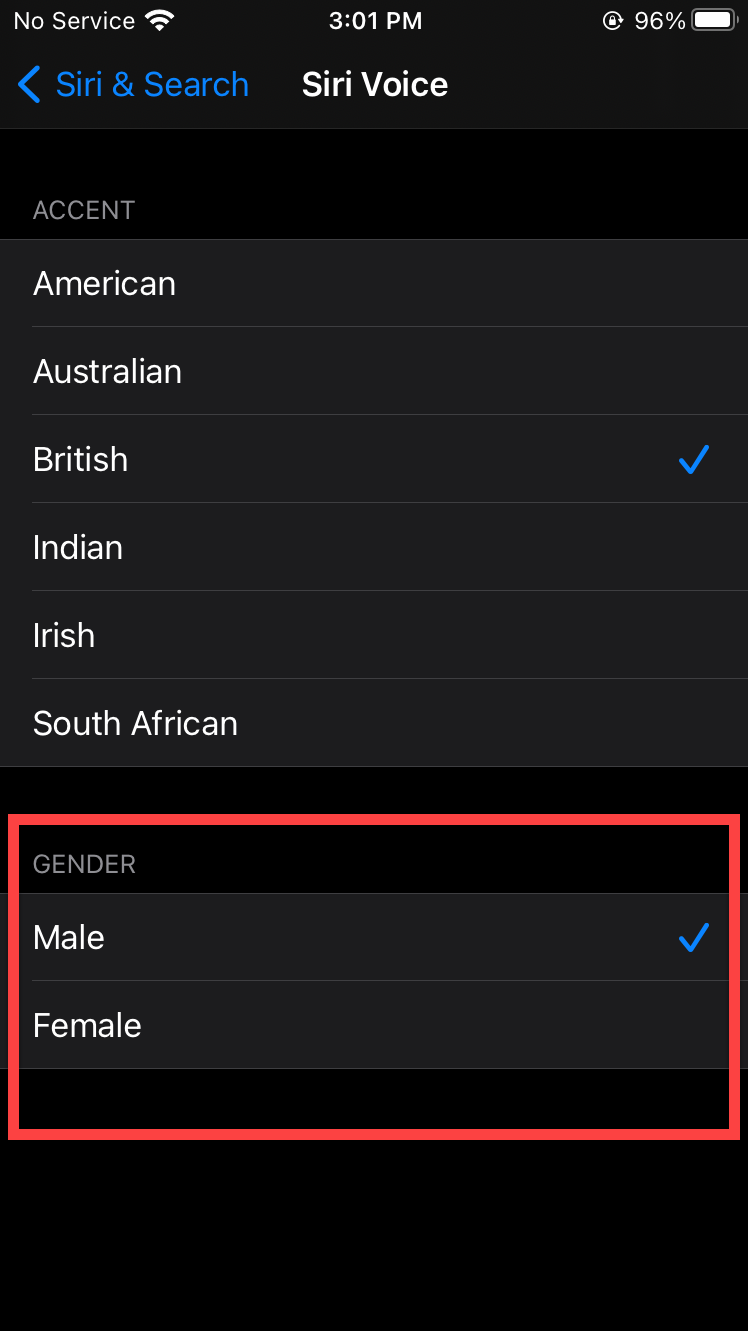Change Siri Accent on iOS 14
