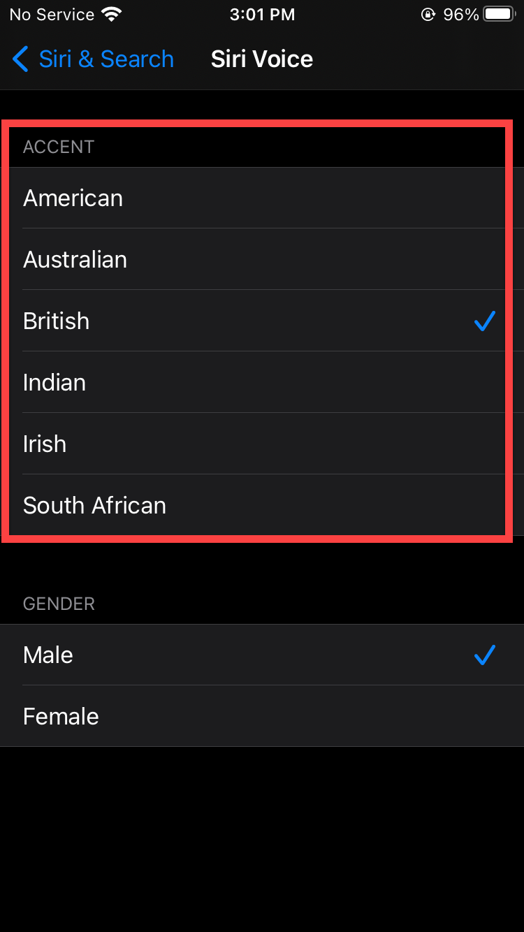 Change Siri Accent on iOS 14