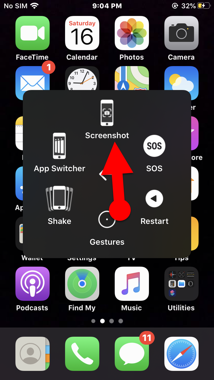 How to Take Screenshot on iPhone Without Home and Power Button