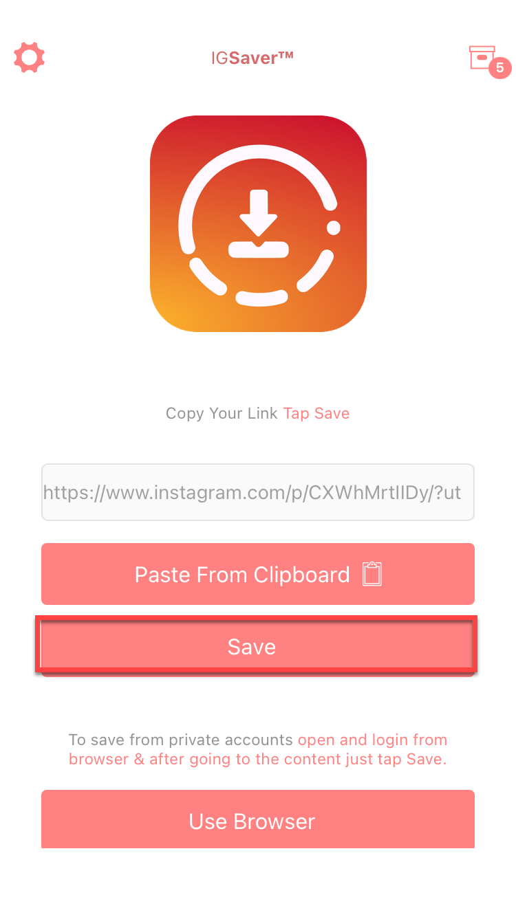 Download Instagram Reels in iPhone