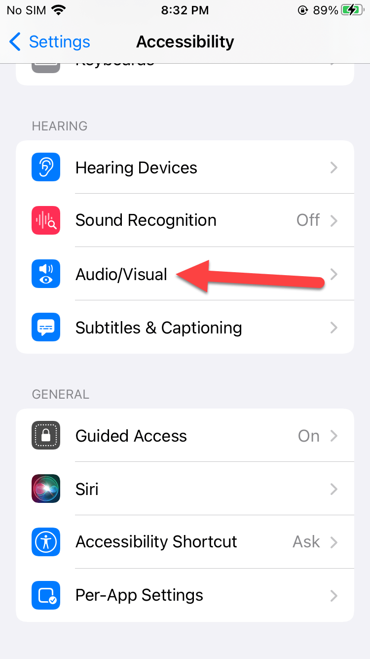 Turn on LED Flash Notification on iPhone