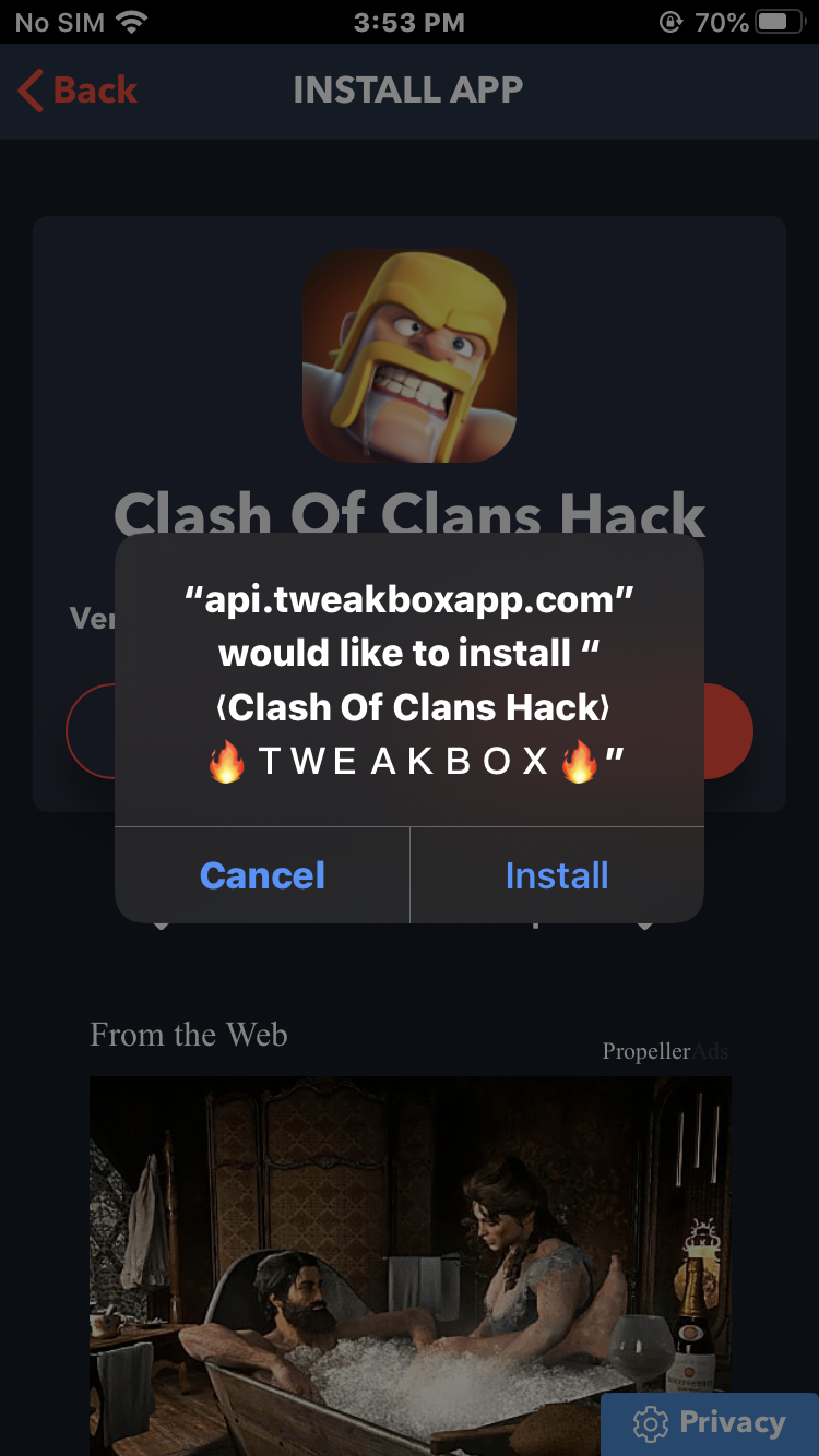 Hack Clash of Clans on iOS Device